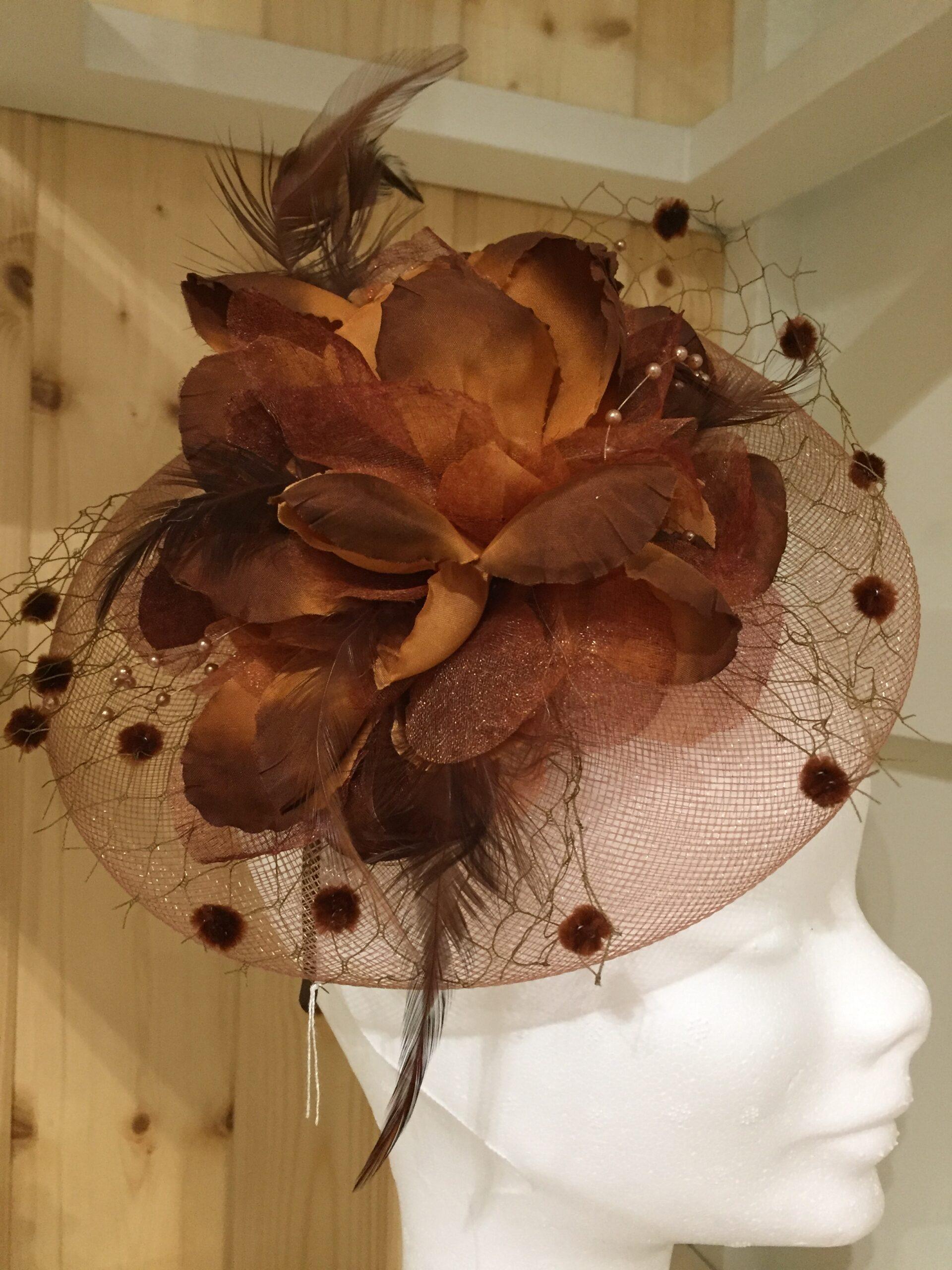 Flower Headpiece Brown - Image 2